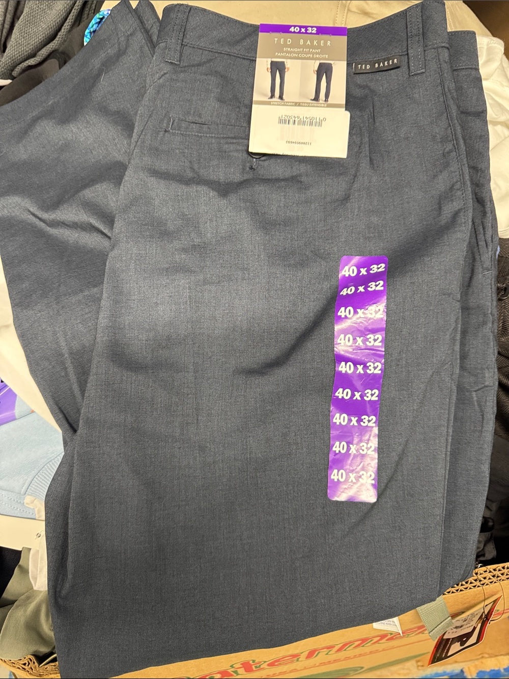 Ted Baker Men's Dress Pants in Navy Blue